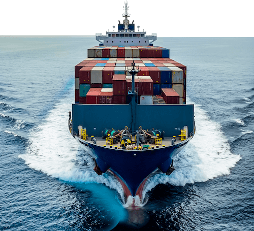 Global Commerce in Middle East - Shipping vessel in the sea 