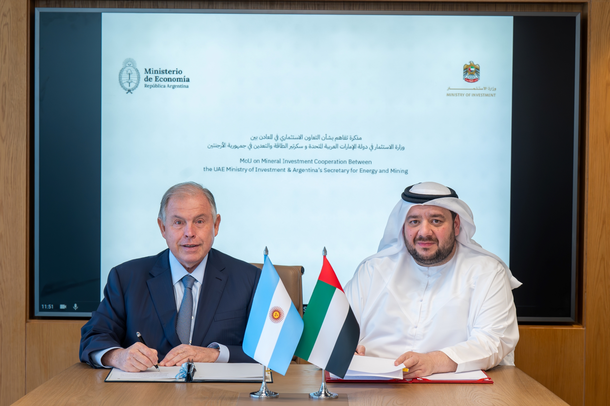 UAE and Argentina Sign Investment Memorandum to Strengthen Minerals Sector Cooperation